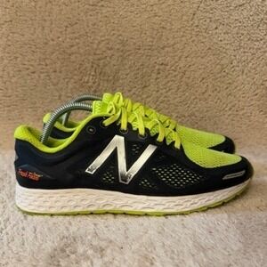 New Balance Fresh Foam Men's Running Shoes Sneakers Neon Yellow Navy Size 8